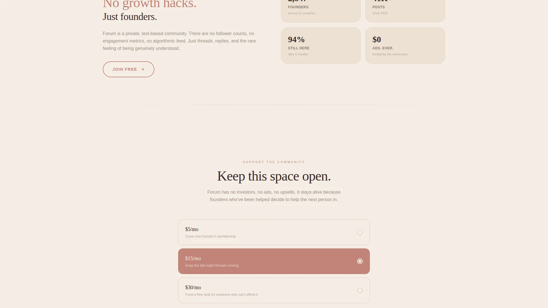 SaaS Builders Community Specialist Reviews Website Template