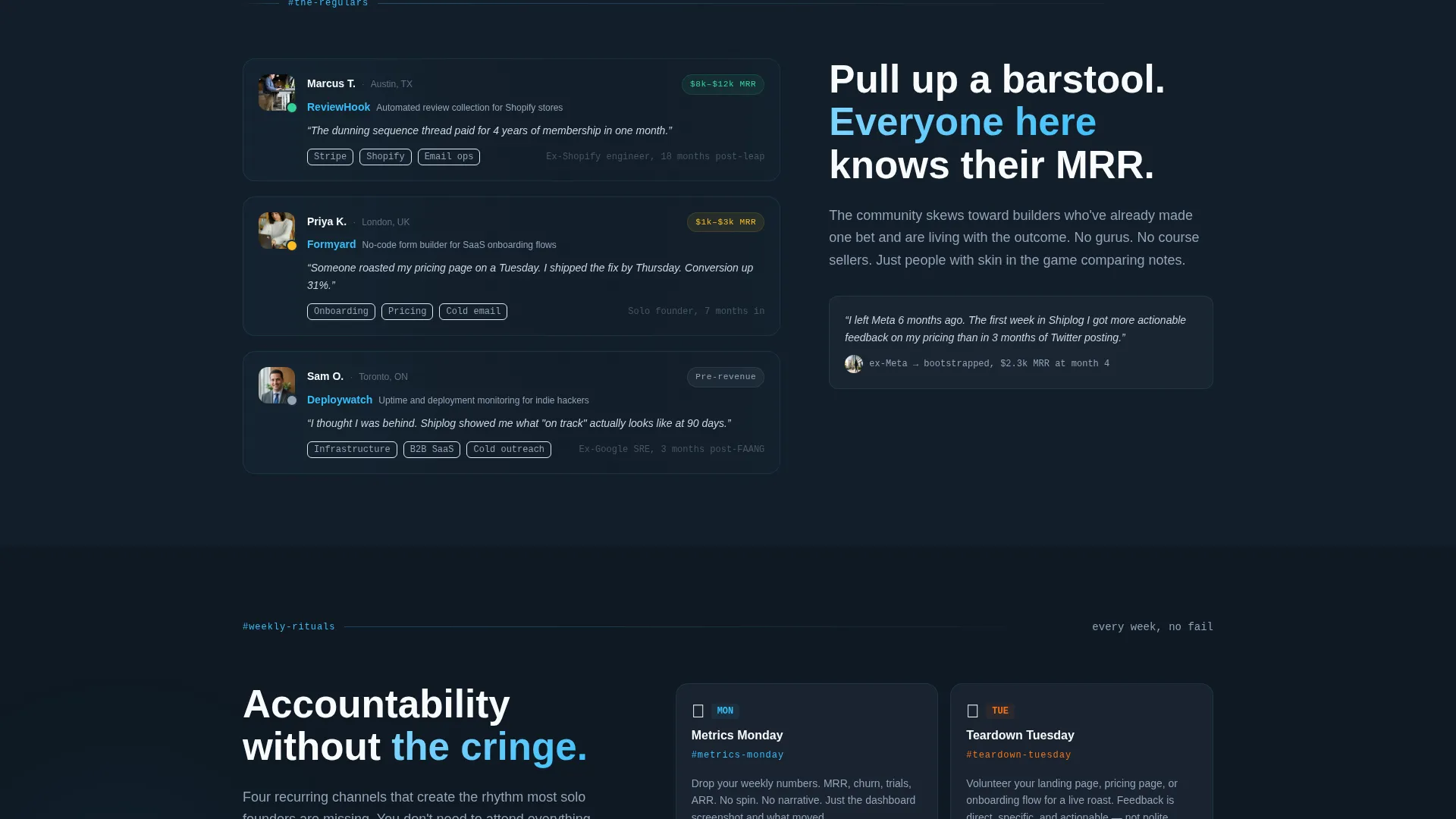 SaaS Builders Community Pricing Website Template