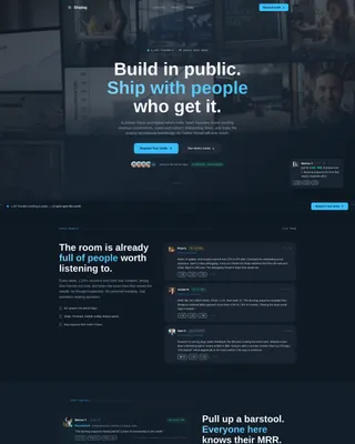 SaaS Builders Community Pricing Website Template