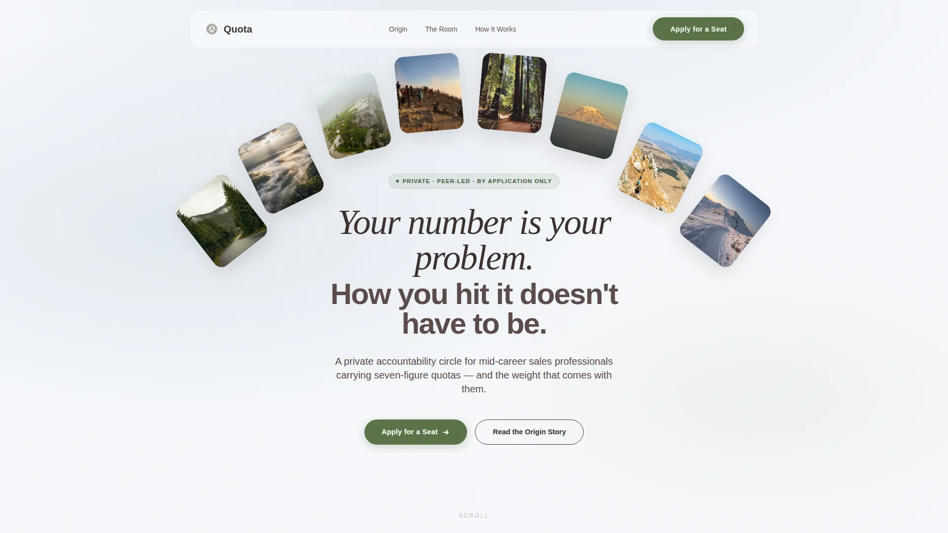 Sales Accountability Group Landing Page Template