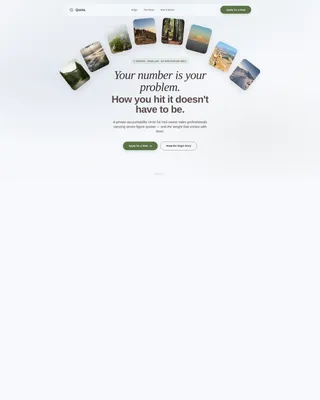 Sales Accountability Group Landing Page Template