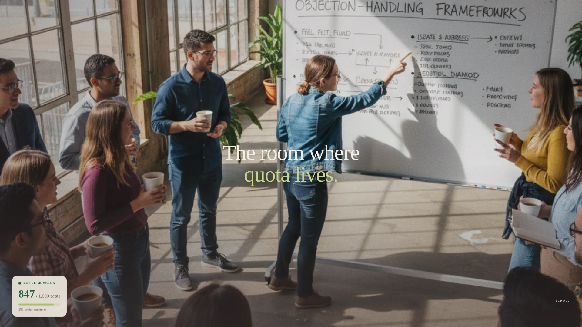 Sales Professionals Community Landing Page Template