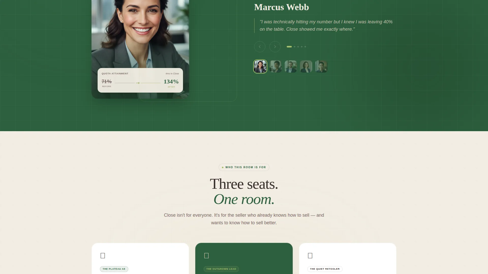 Sales Professionals Community Landing Page Template