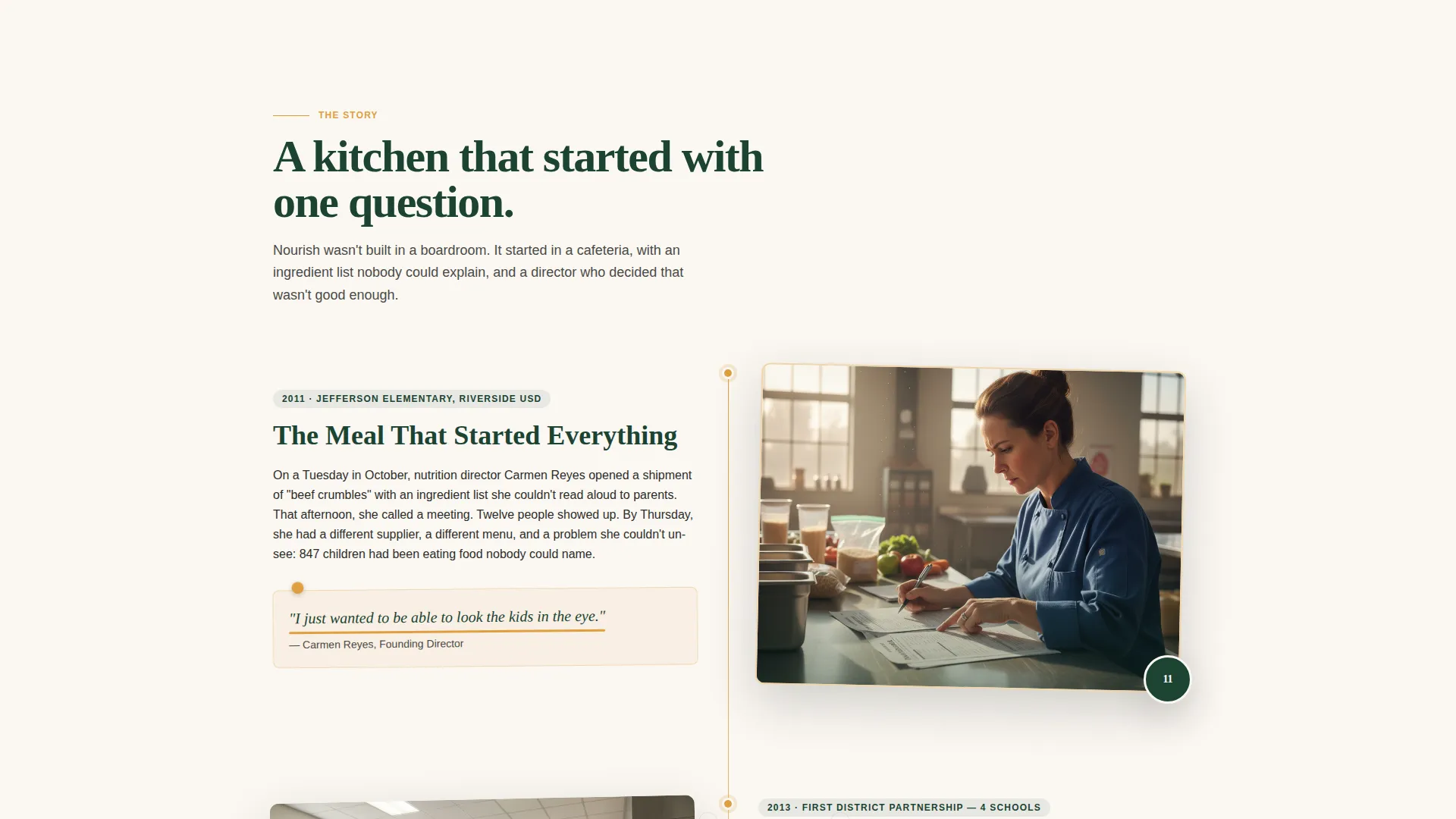 School Meal Program Landing Page Template