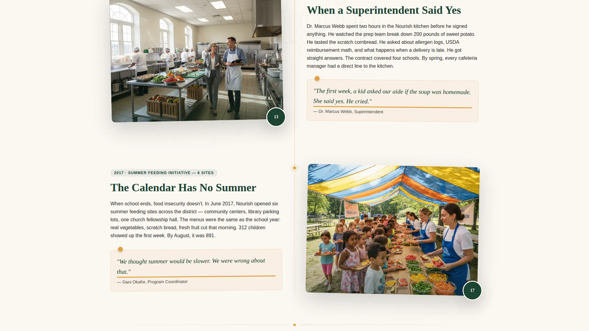 School Meal Program Landing Page Template