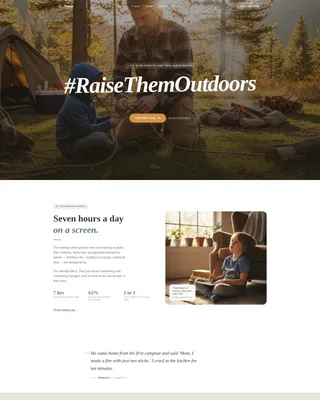Scouting Organization Landing Page Template