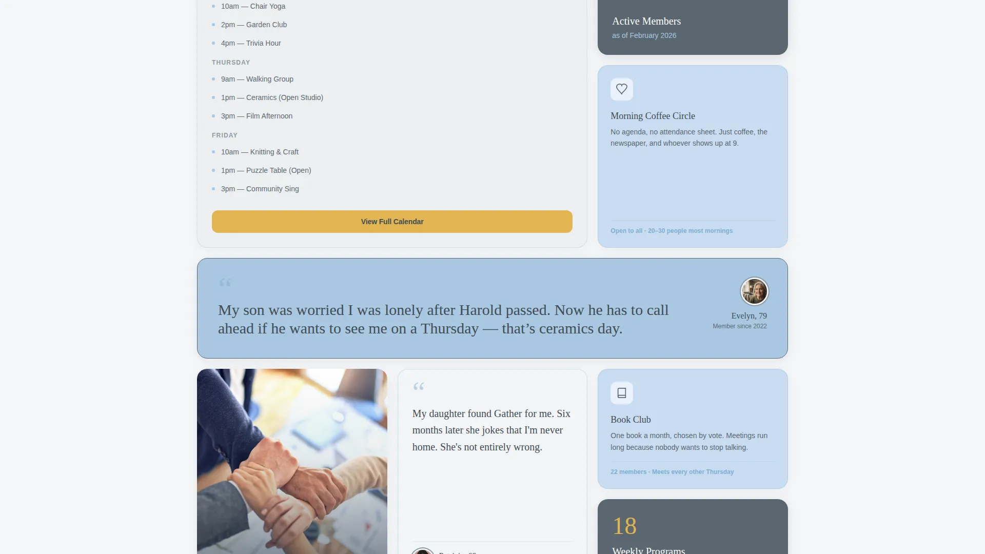 Senior & Elder Appointment Booking Website Template