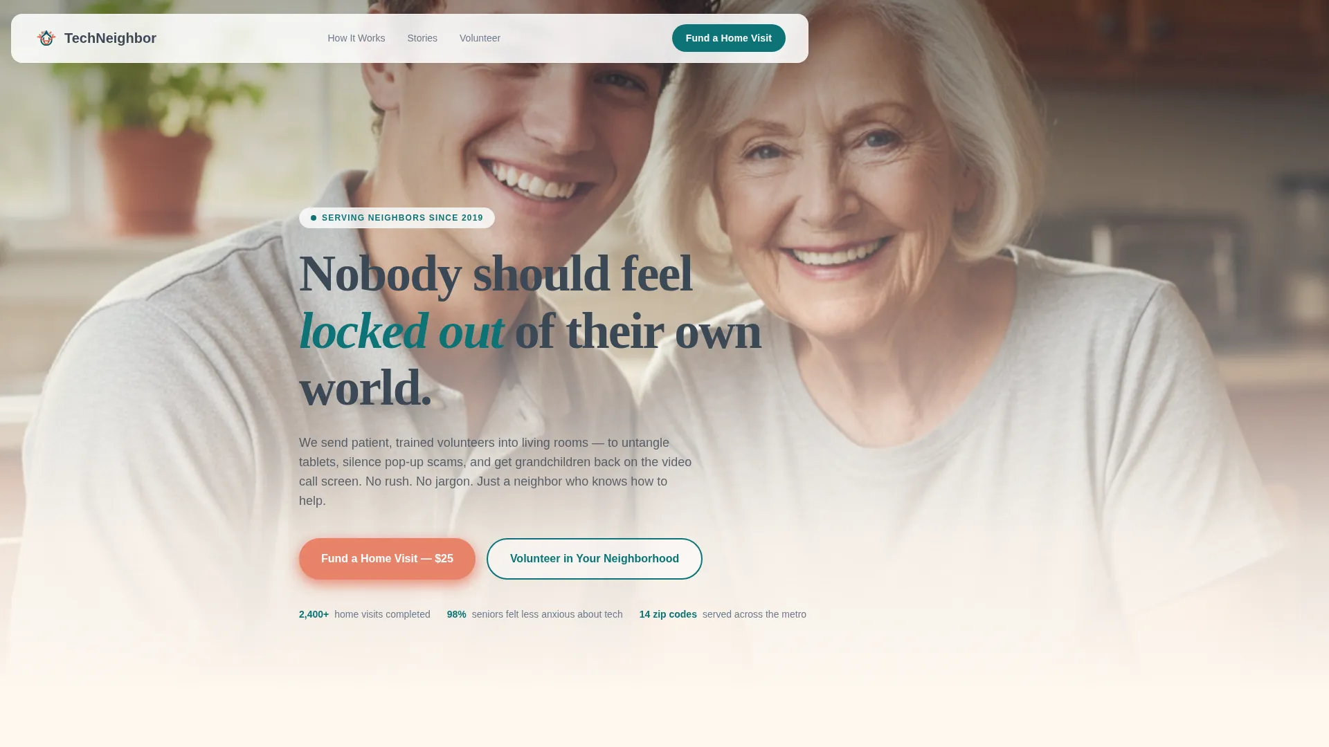 Senior & Elder Privacy Policy & Terms Website Template