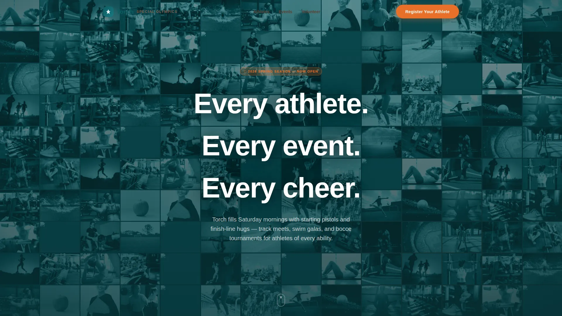 Inclusive Sports Chapter Landing Page Template