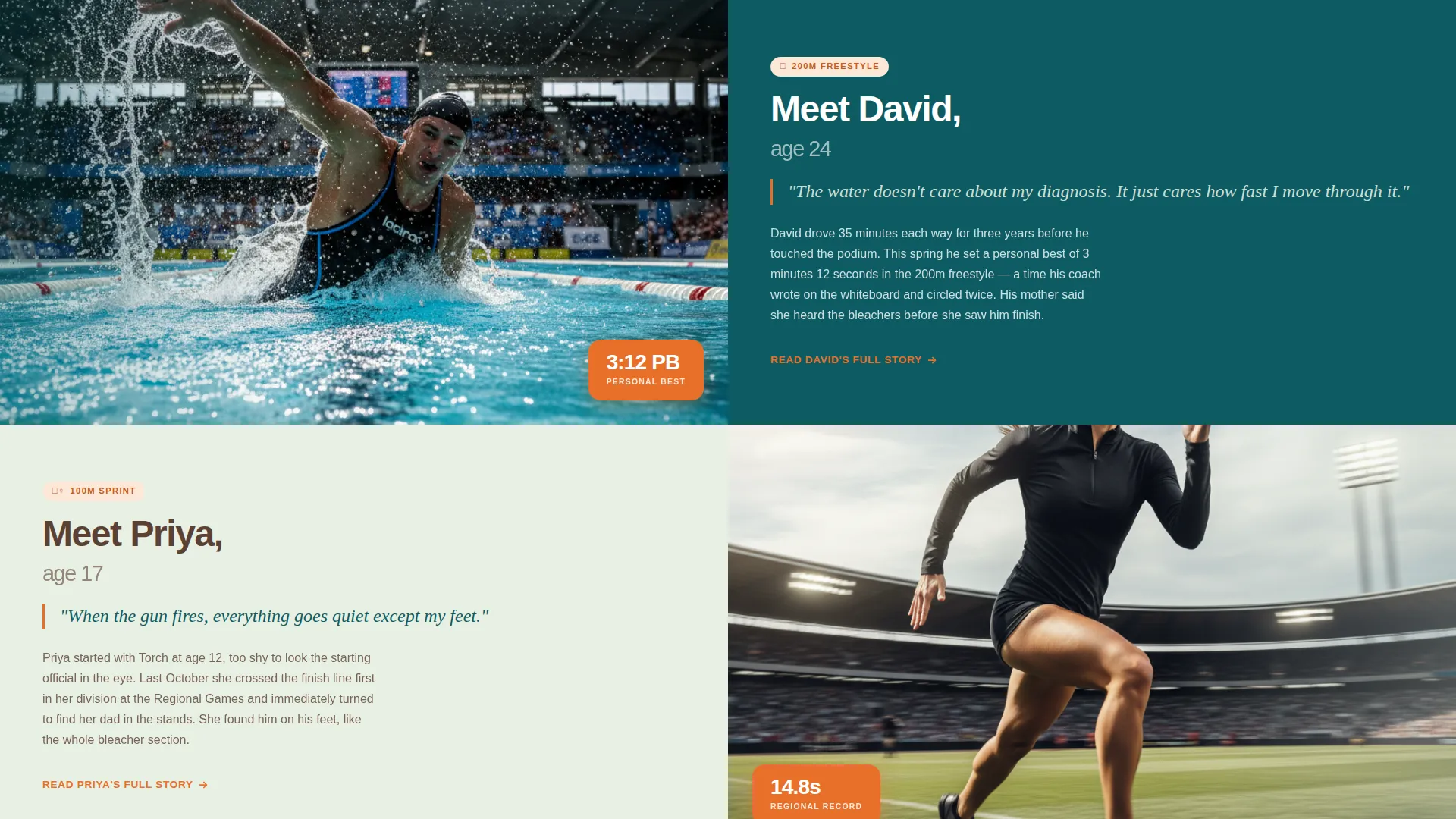 Inclusive Sports Chapter Landing Page Template