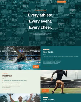 Inclusive Sports Chapter Landing Page Template
