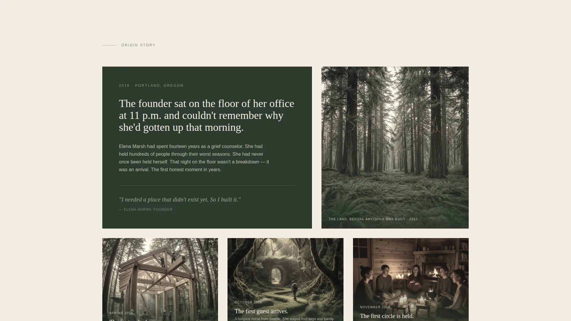 Spiritual Retreat Center Landing Page Template