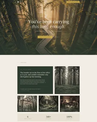 Spiritual Retreat Center Landing Page Template