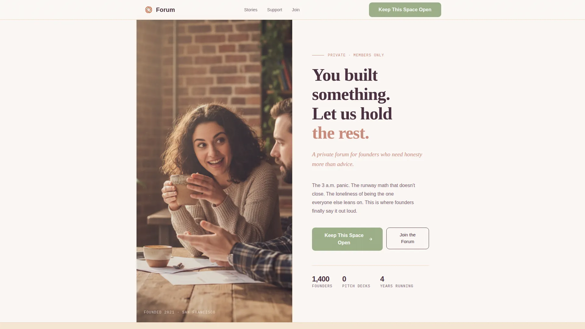 Healing Community Landing Page Template