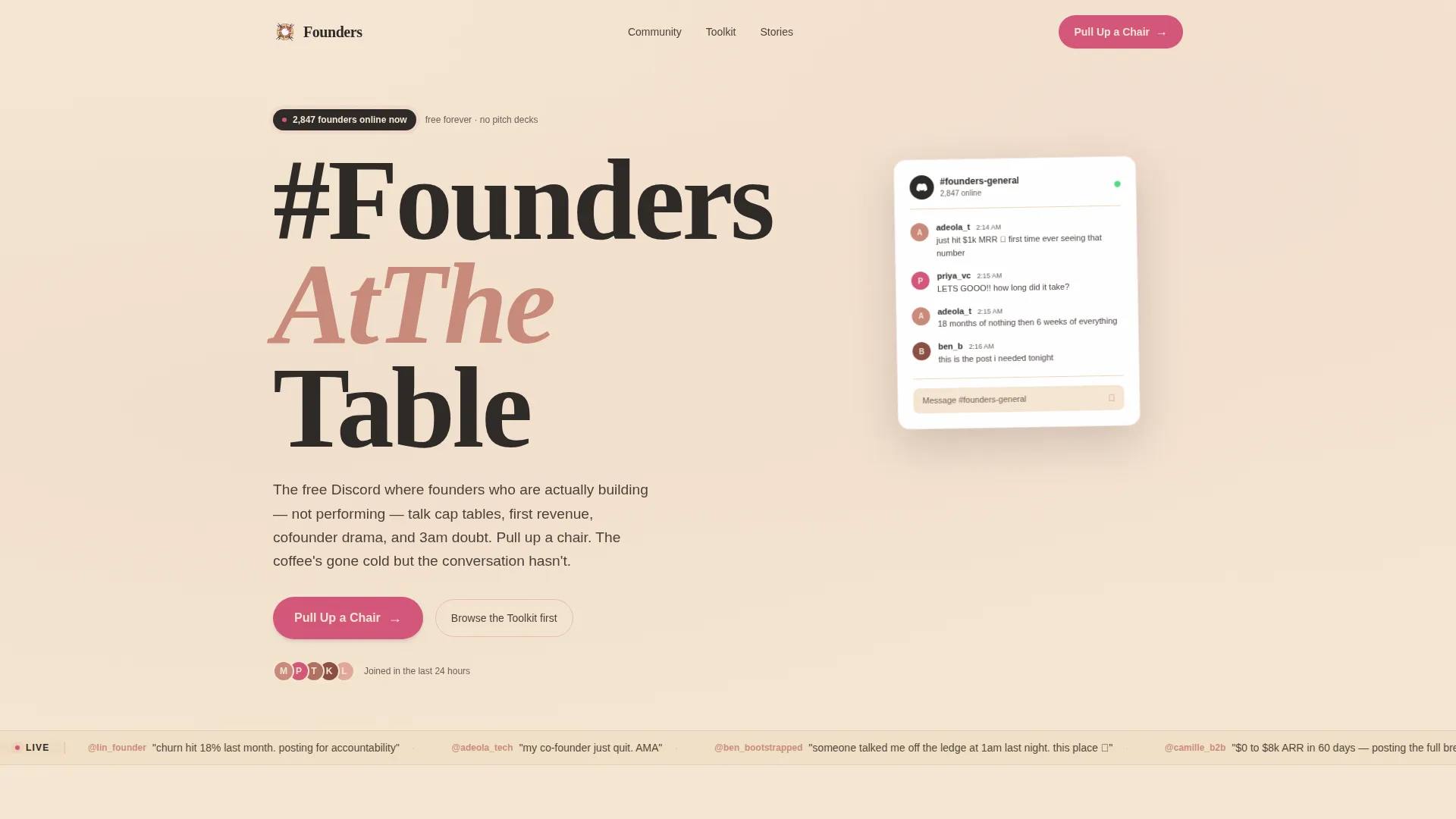 Startup Community Landing Page Template