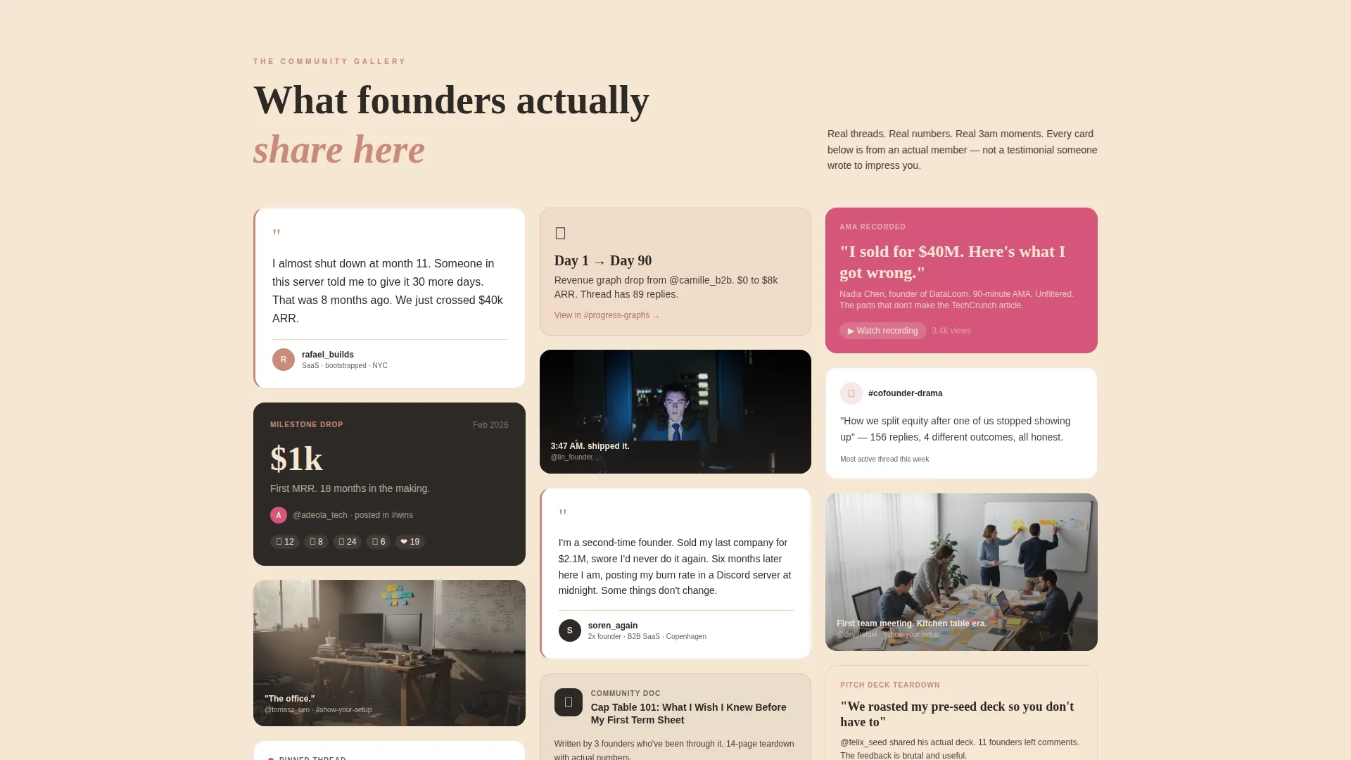 Startup Community Landing Page Template