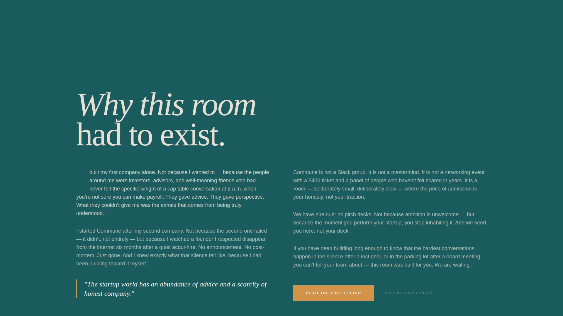 Startup Founders Community Landing Page Template