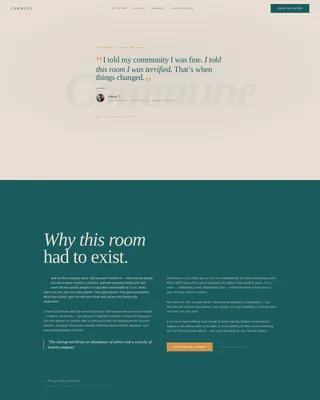 Startup Founders Community Landing Page Template