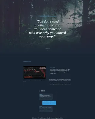 Stock Traders Accountability Group Landing Page