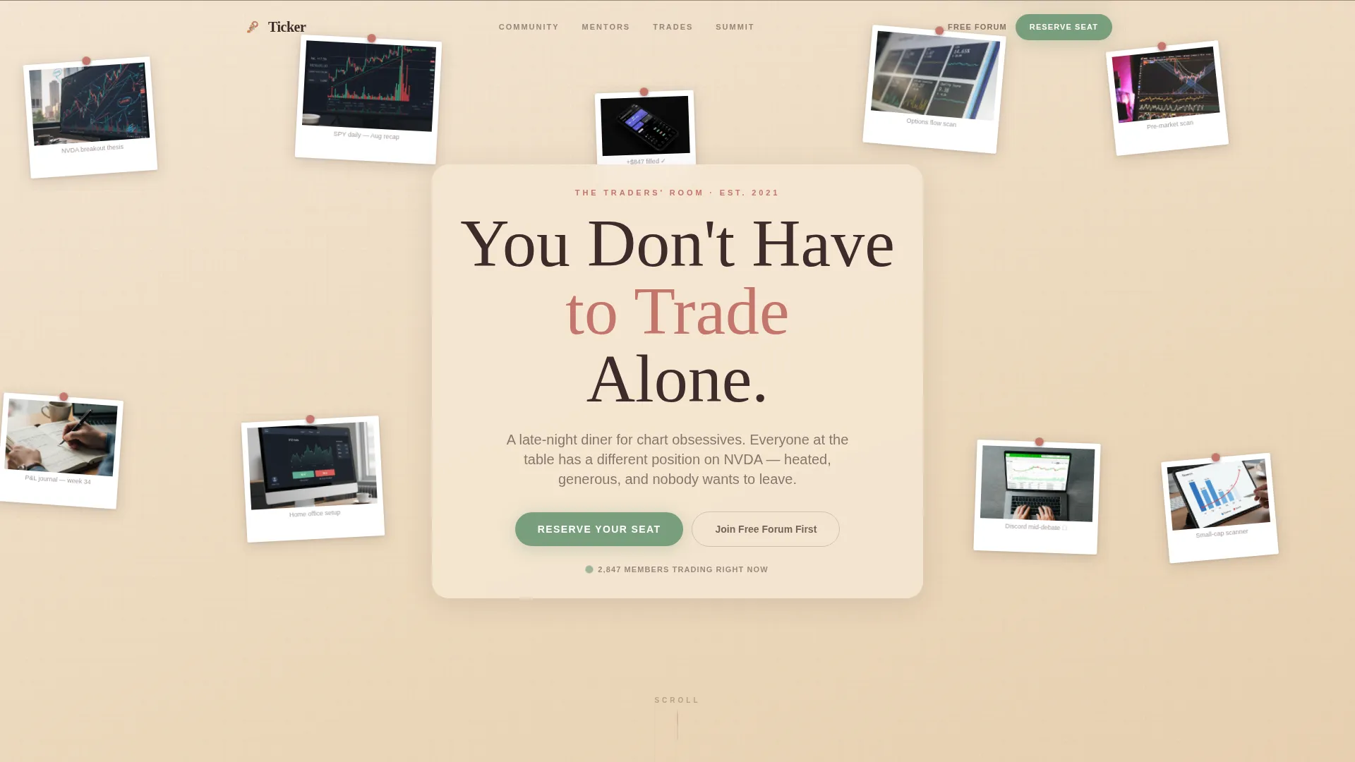 Stock Traders Forum Landing Page Template