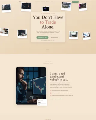 Stock Traders Forum Landing Page Template