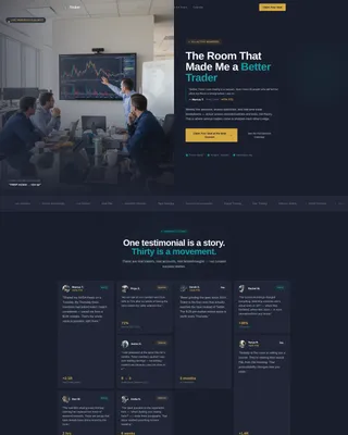 Stock Traders Mastermind Landing Page Template