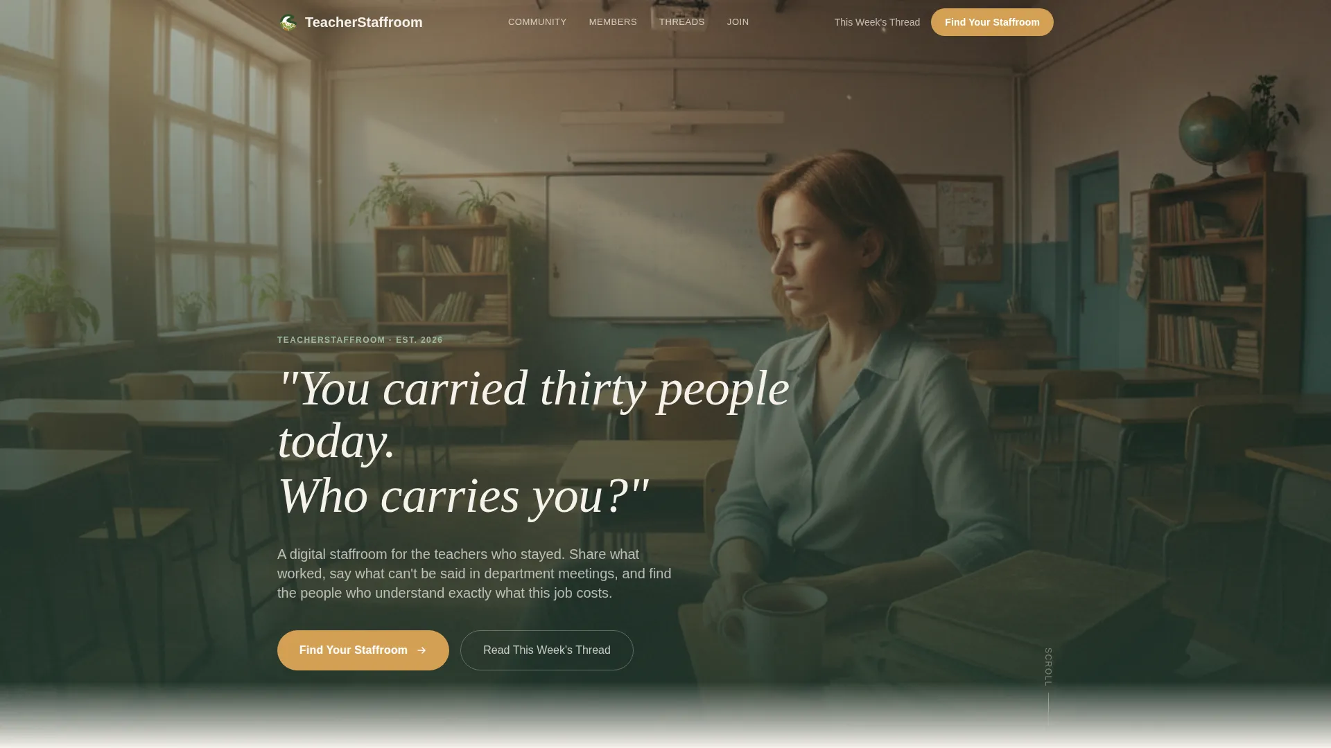 Teachers & Educators Forum Landing Page Template