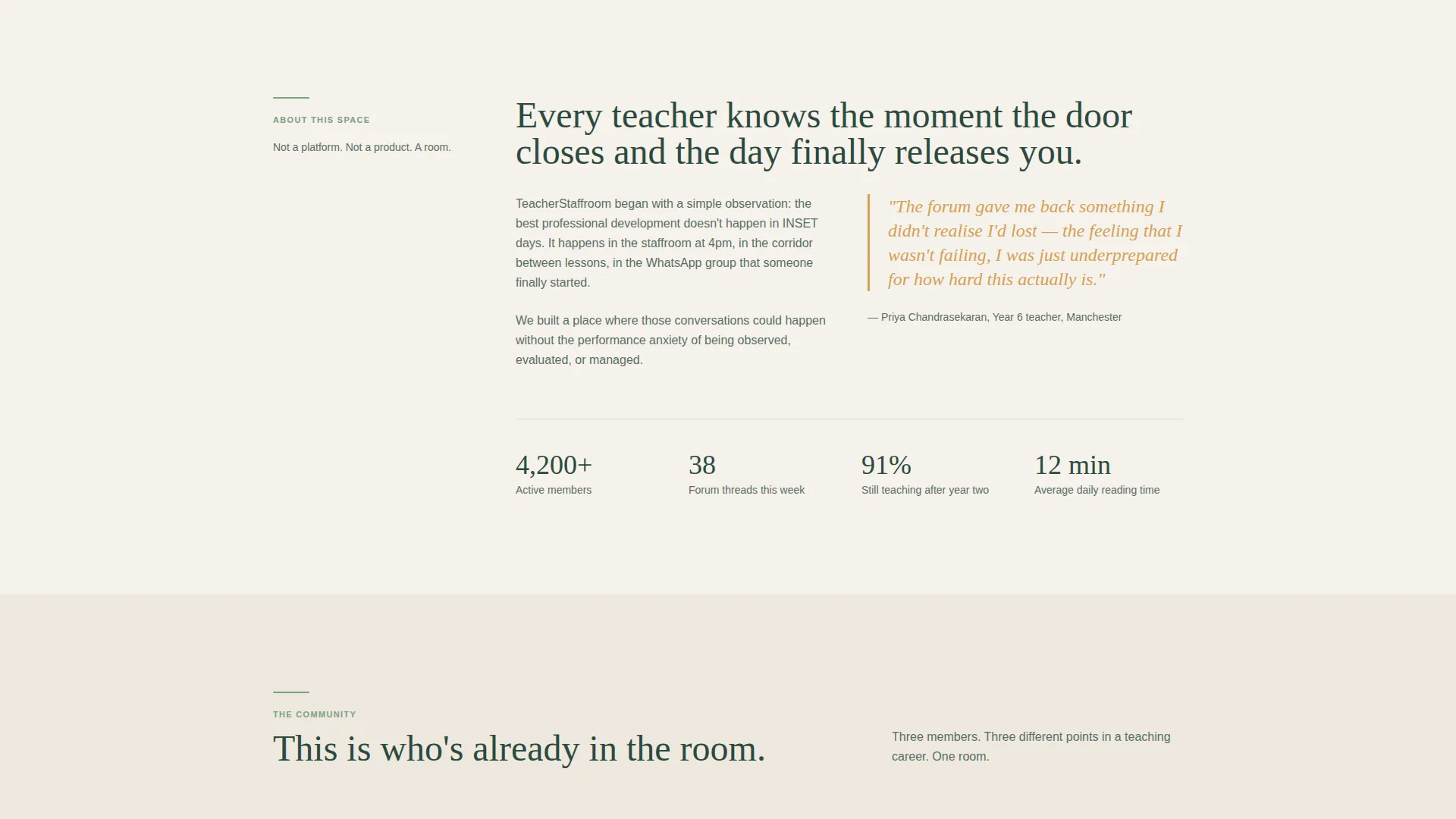 Teachers & Educators Forum Landing Page Template