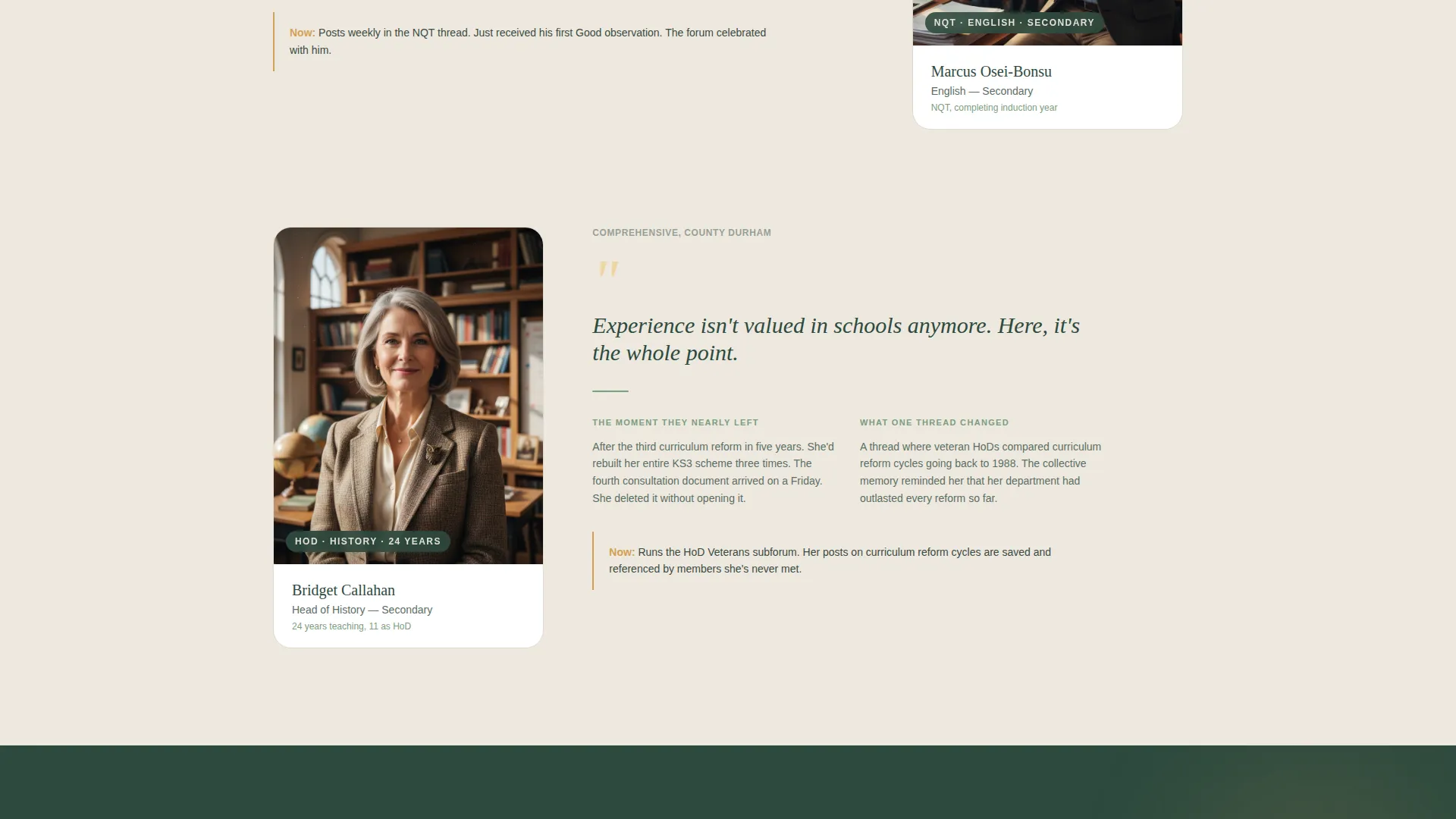 Teachers & Educators Forum Landing Page Template