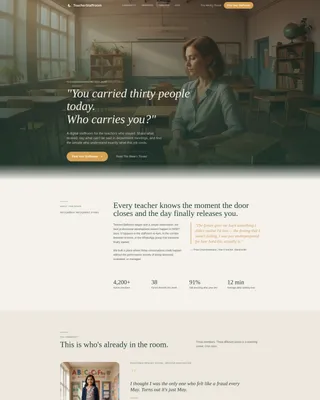 Teachers & Educators Forum Landing Page Template