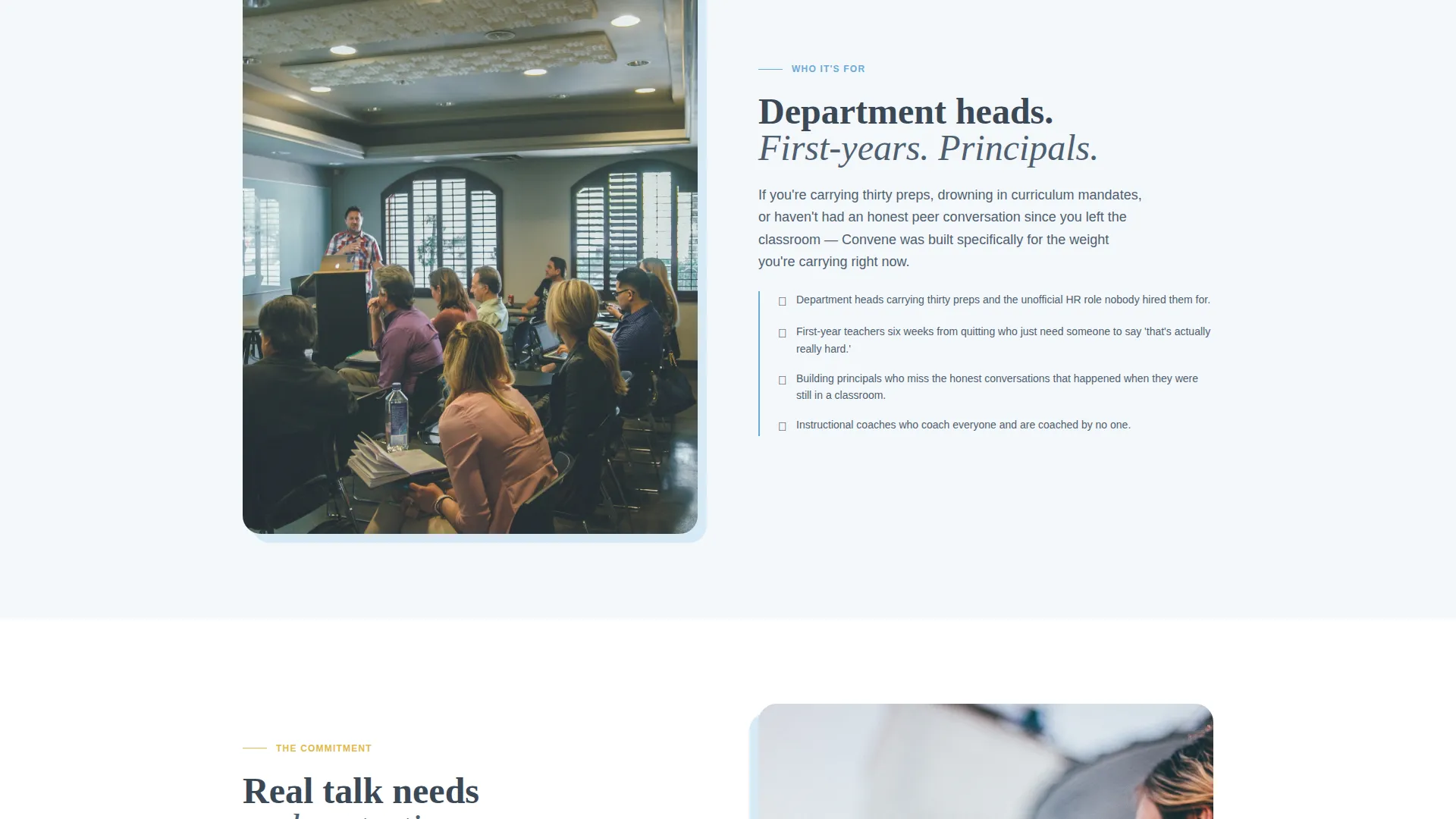 Educators Peer Advisory Board Landing Page Template
