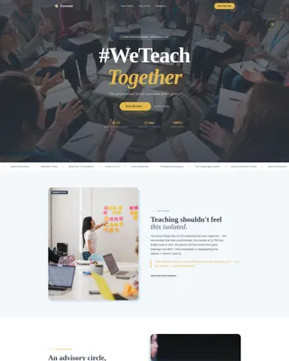 Educators Peer Advisory Board Landing Page Template