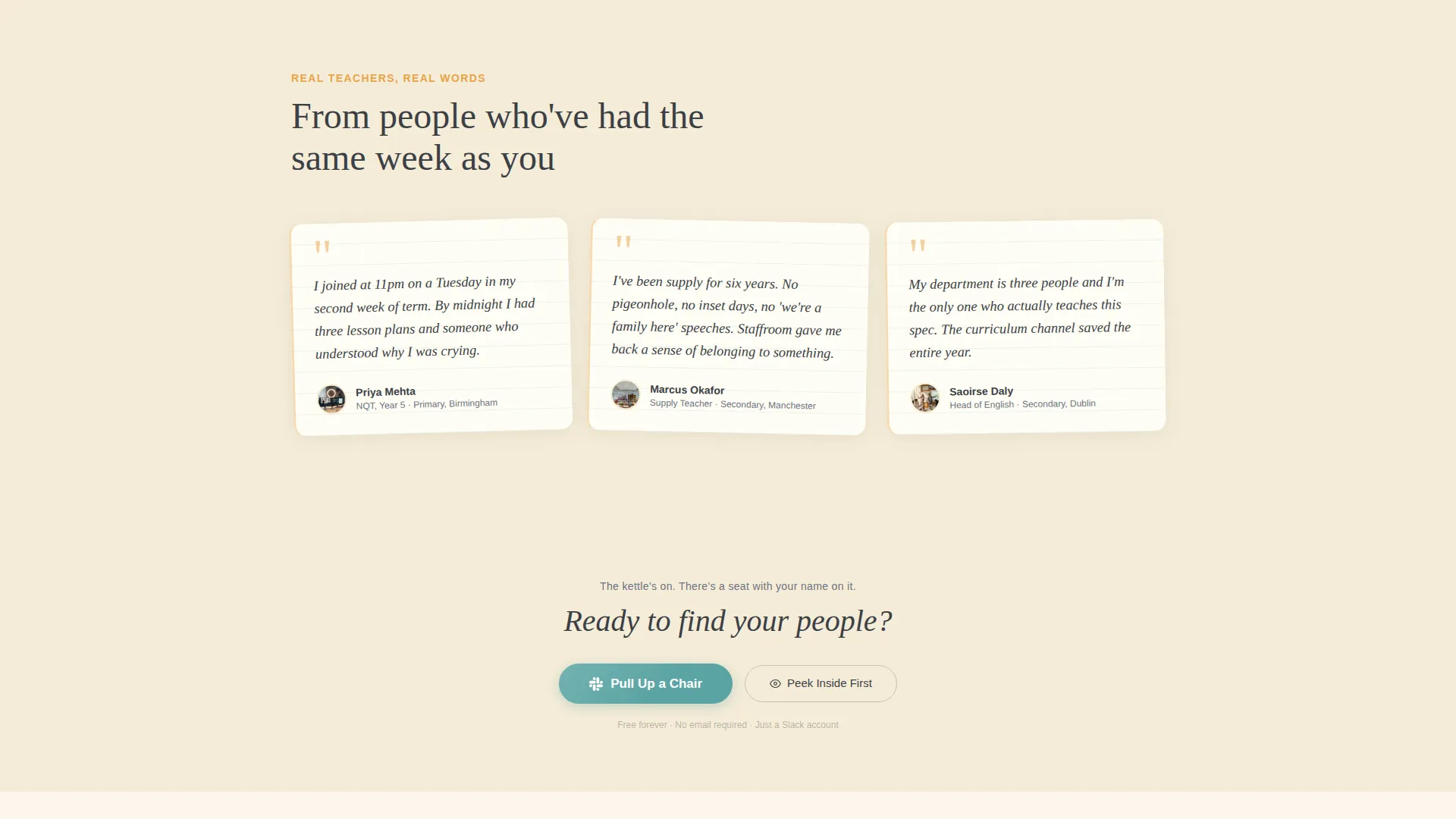 Teachers & Educators Community Landing Page Template