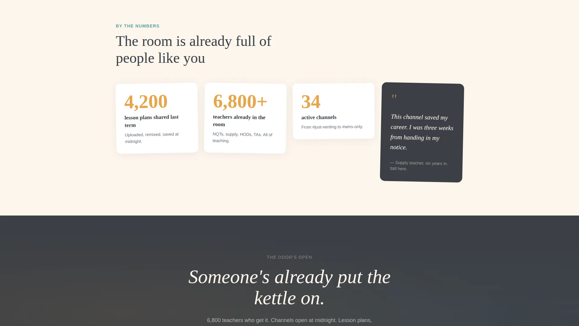 Teachers & Educators Community Landing Page Template