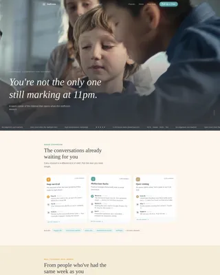 Teachers & Educators Community Landing Page Template