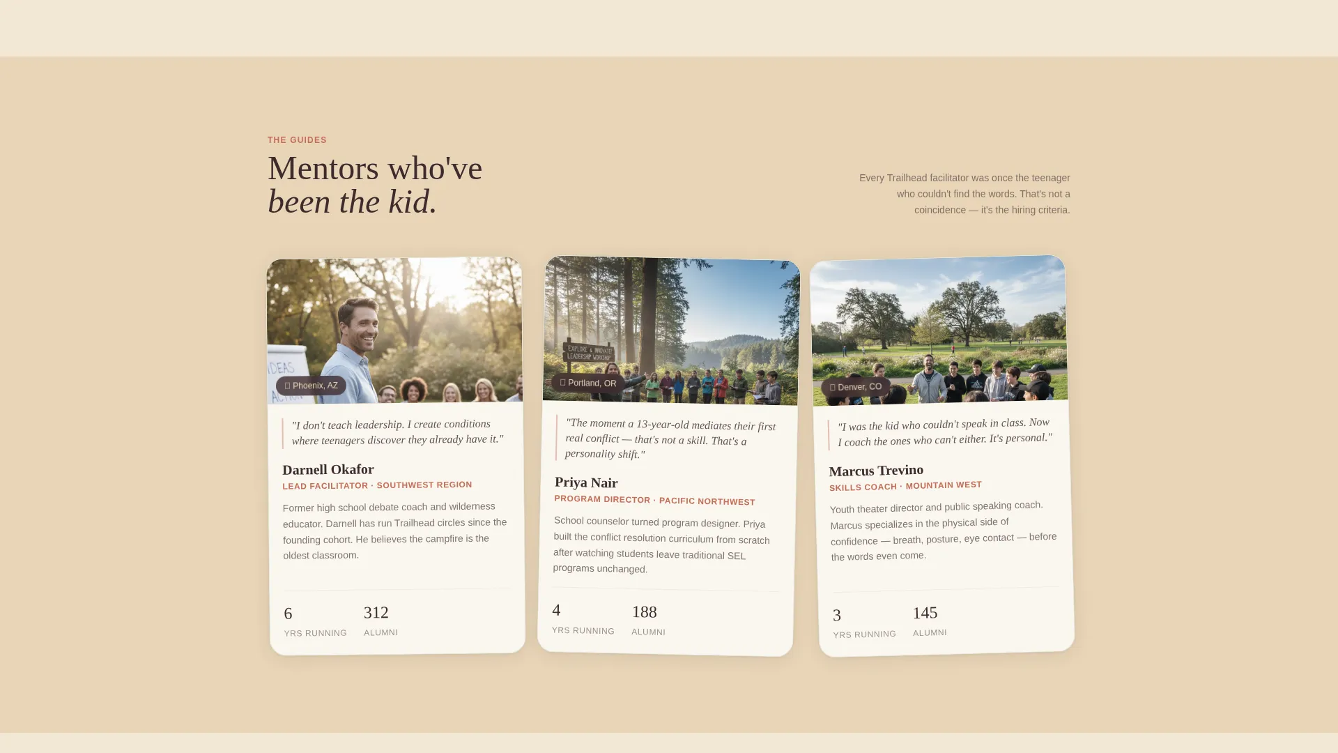 Teen Leadership Landing Page Template