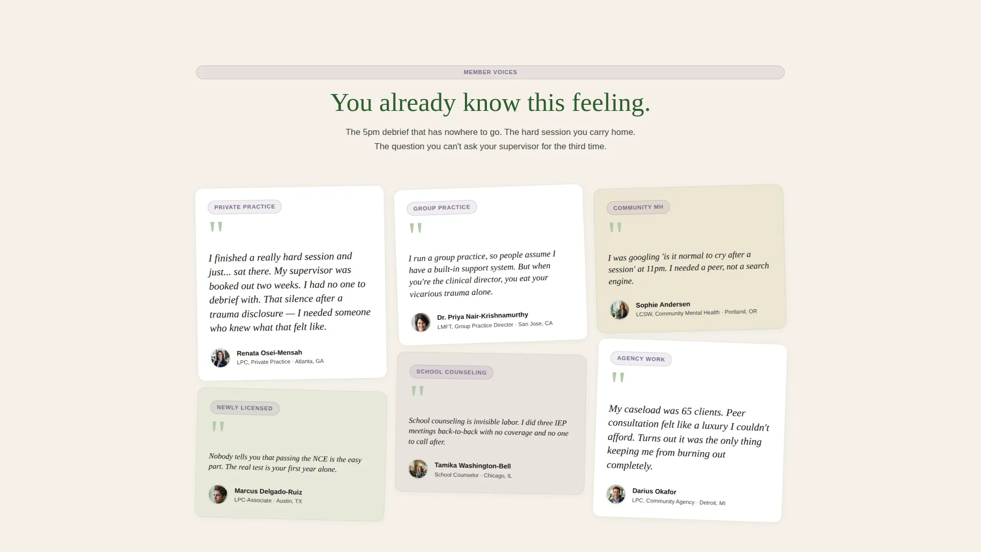Therapist Community Discord Landing Page Template
