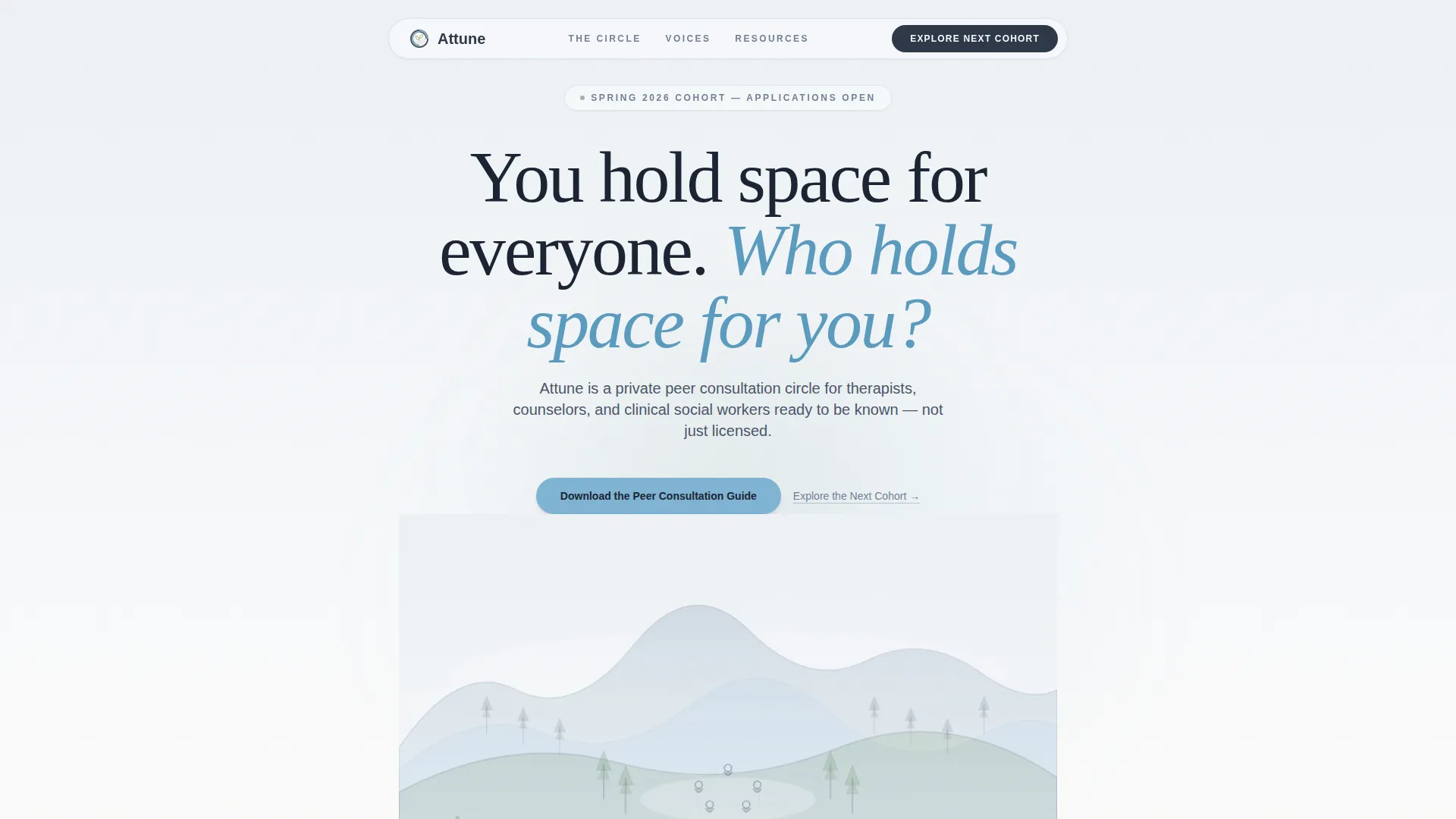 Therapists & Counselors Mastermind Landing Page