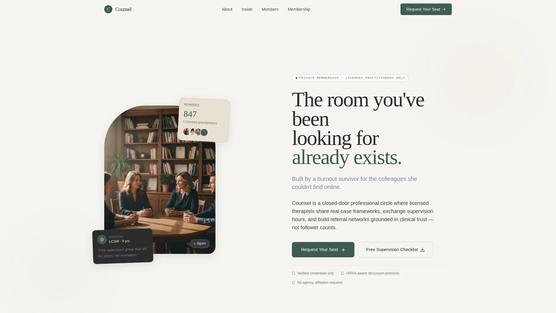 Trusted Mental Health Counseling Landing Page Template