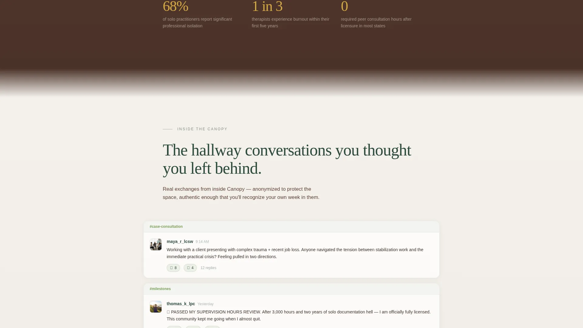 Therapist Community Landing Page Template