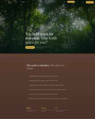 Therapist Community Landing Page Template