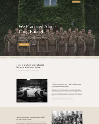 Healing Holistic Practitioners Landing Page Template