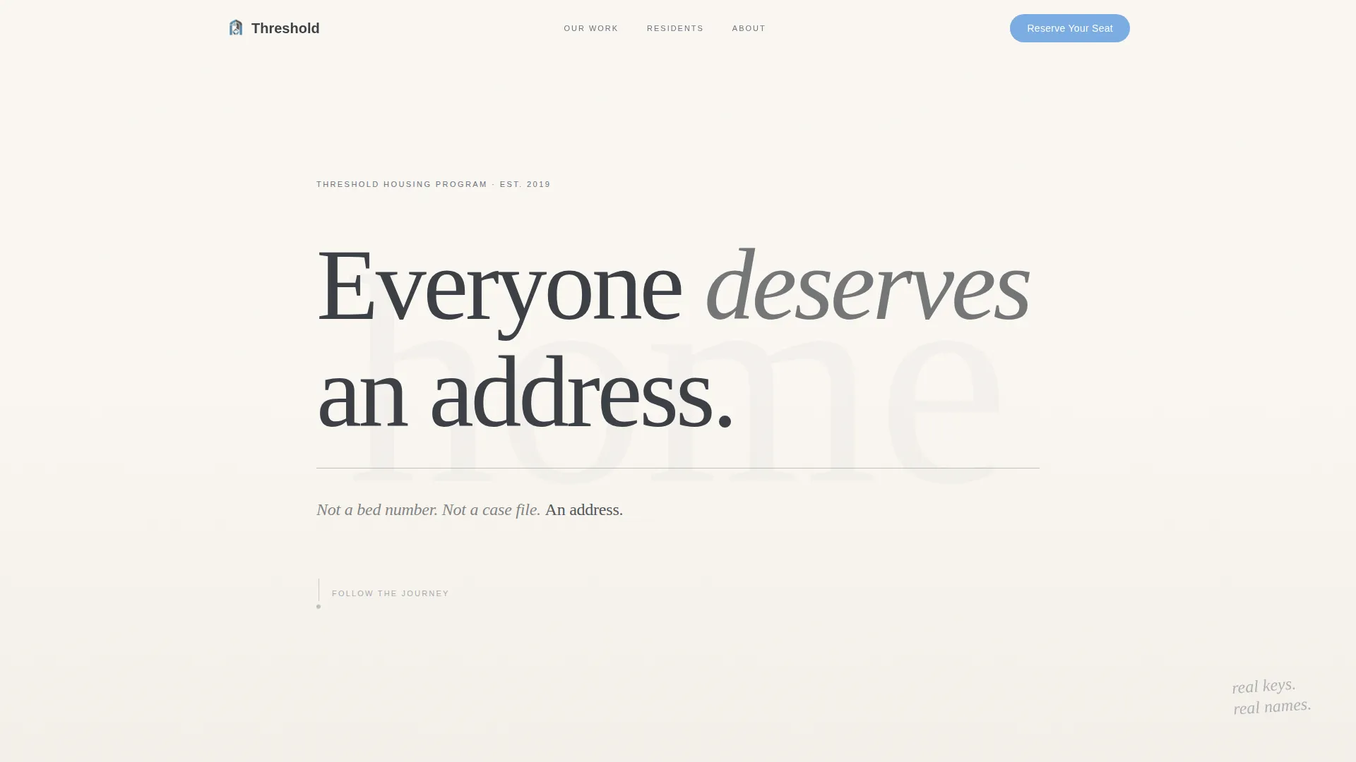 Transitional Housing Nonprofit Landing Page Template