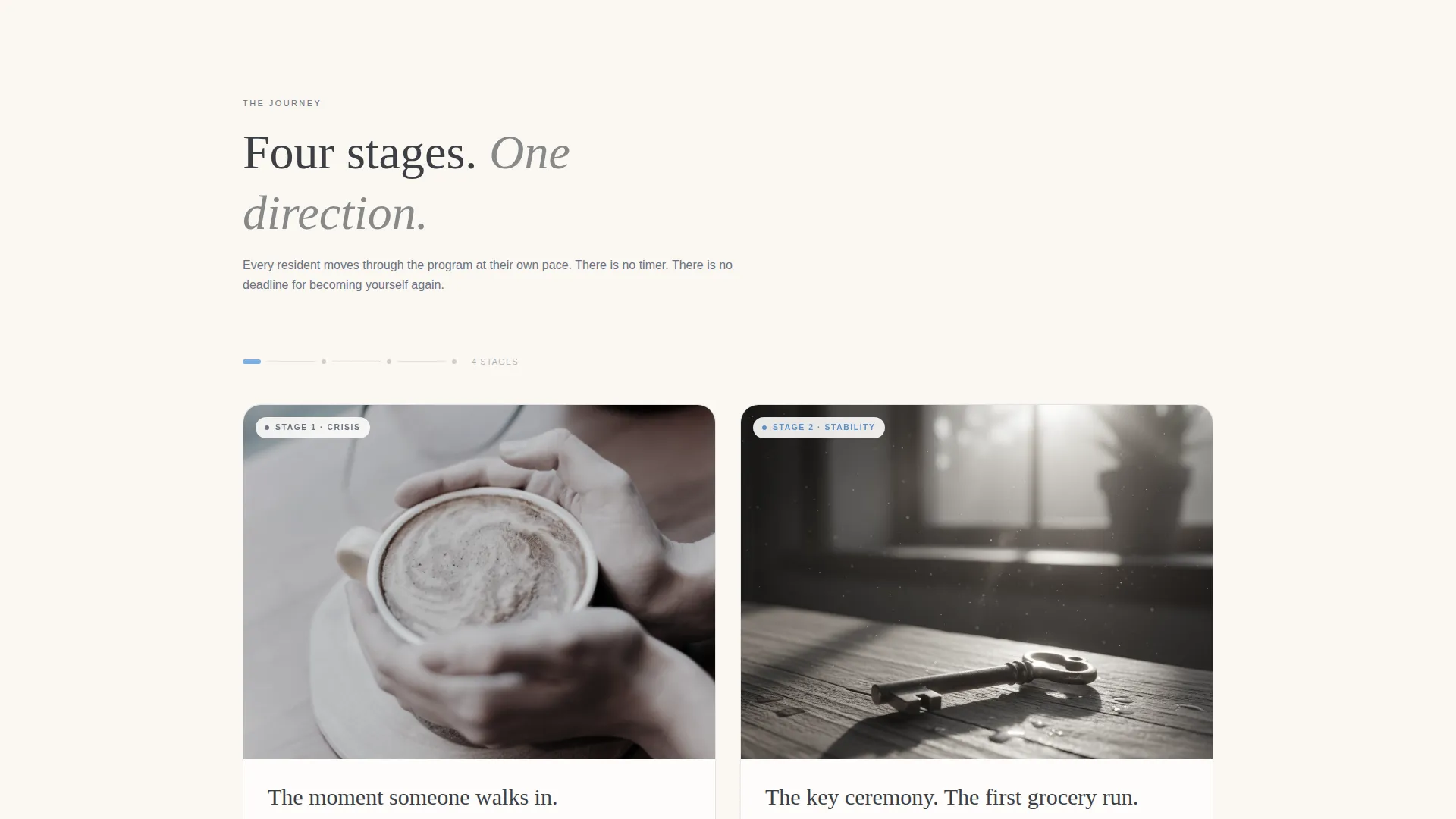 Transitional Housing Nonprofit Landing Page Template