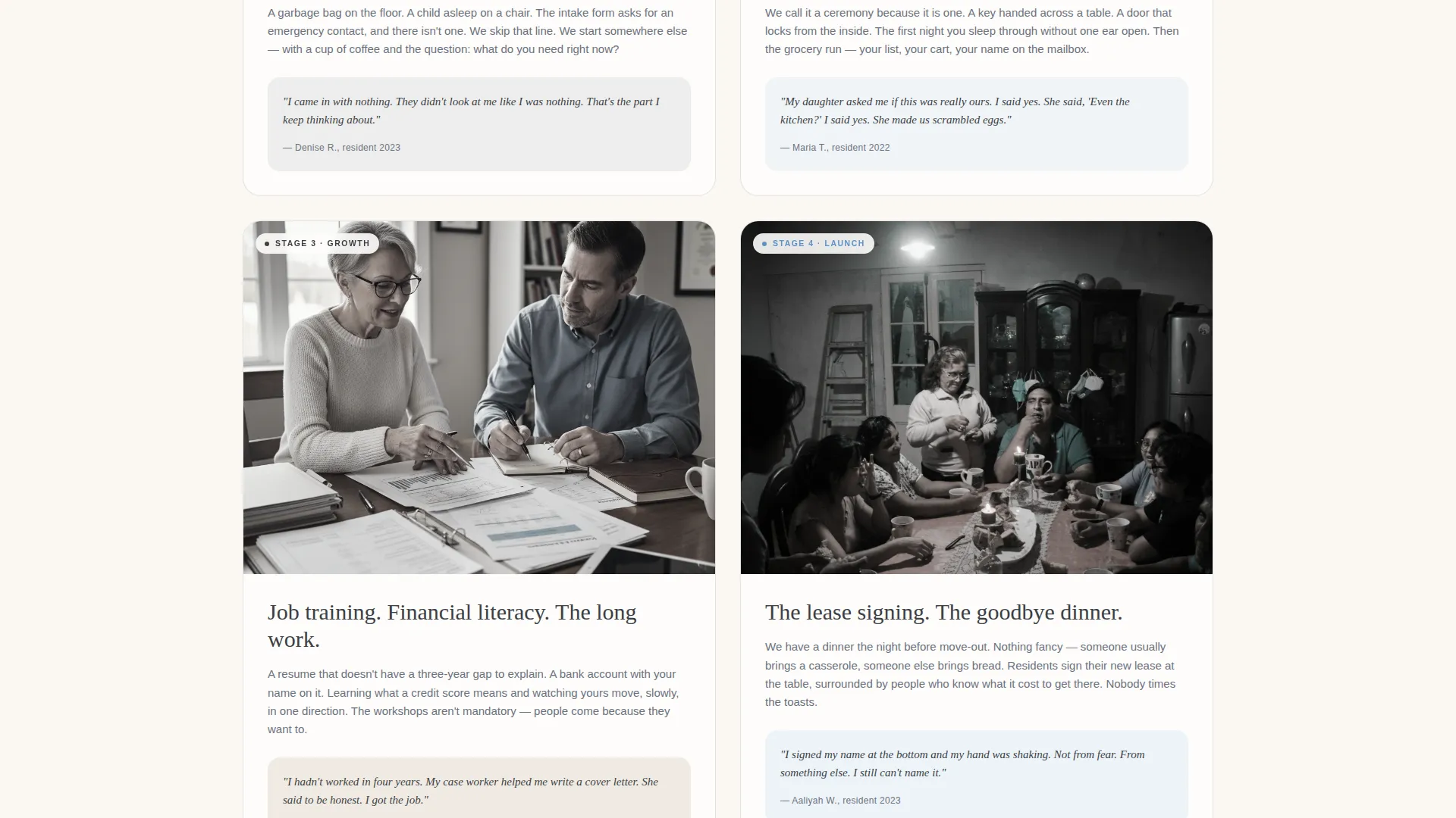 Transitional Housing Nonprofit Landing Page Template