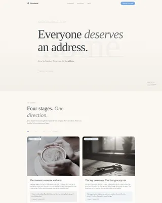 Transitional Housing Nonprofit Landing Page Template