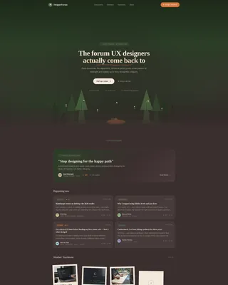 UX Designers Community Professional Website Template