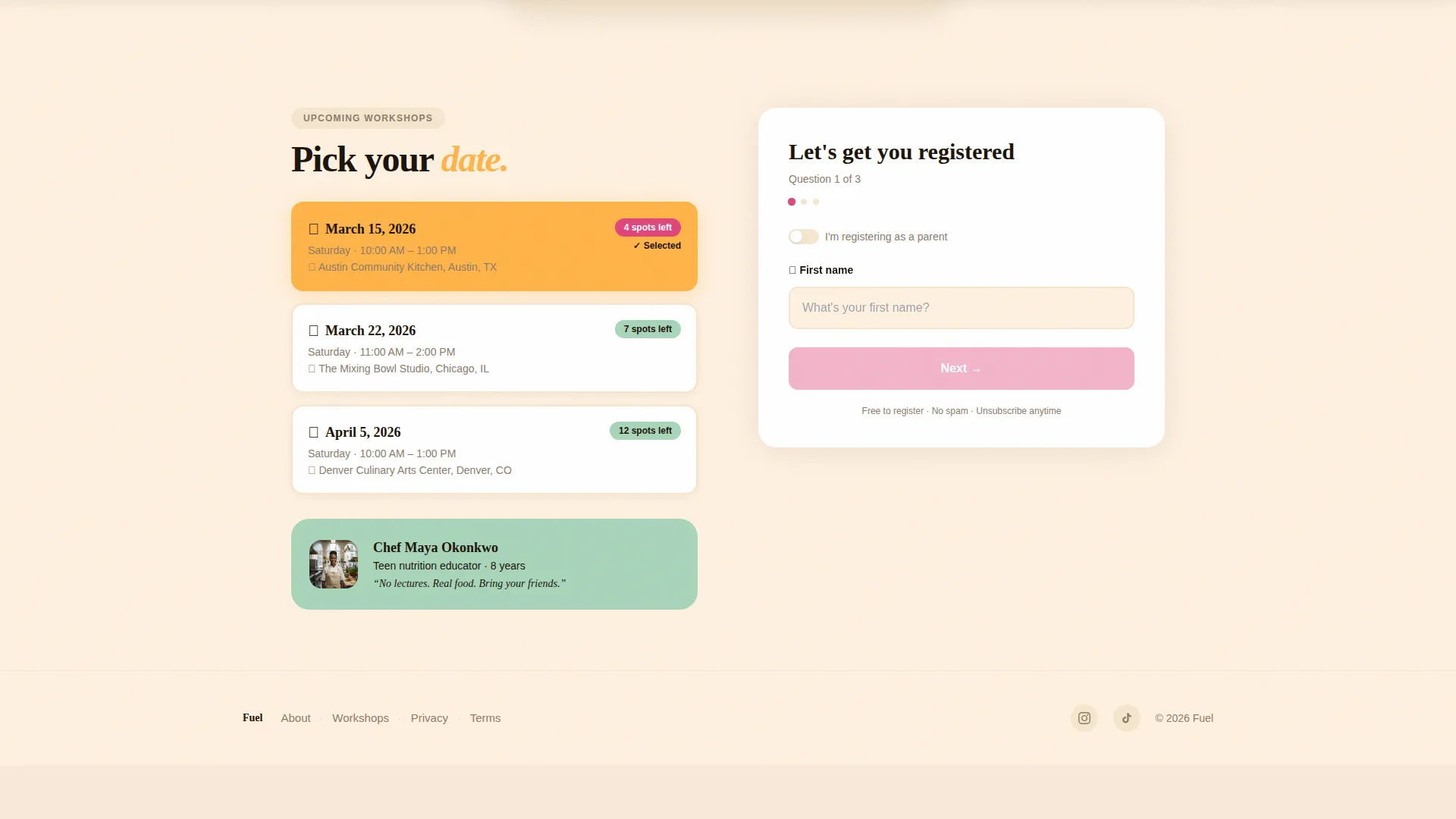 Teen (13-18) Products & Professional Website Template