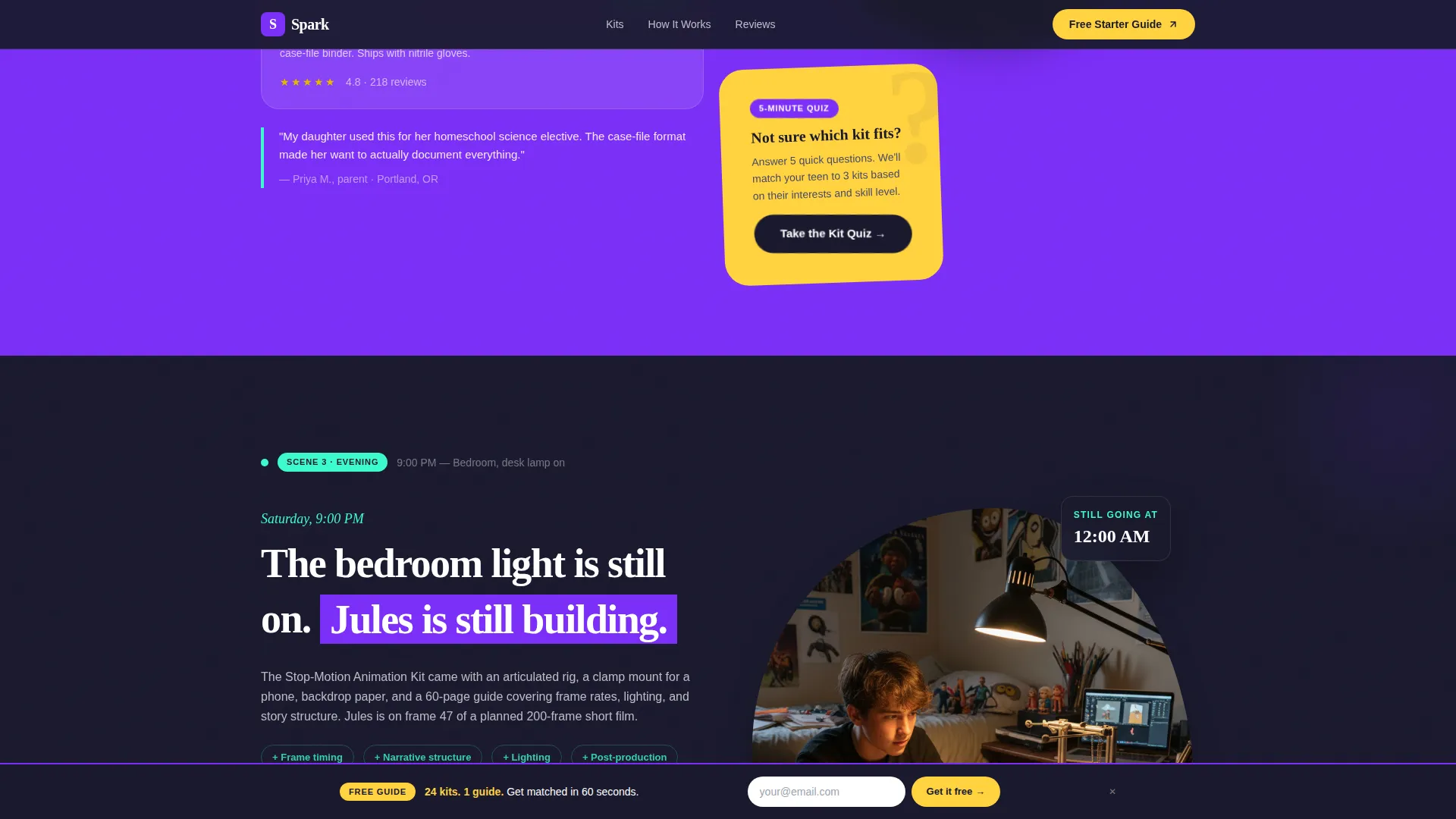 Teen (13-18) Products & Reviews Website Template