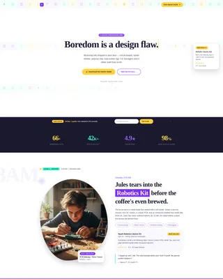 Teen (13-18) Products & Reviews Website Template